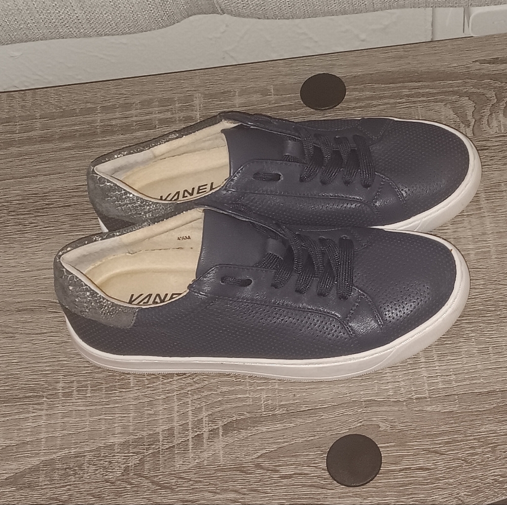 Vaneli Coyle Genuine Perforated leather Shoes - Ultra Padded Removable Insoles